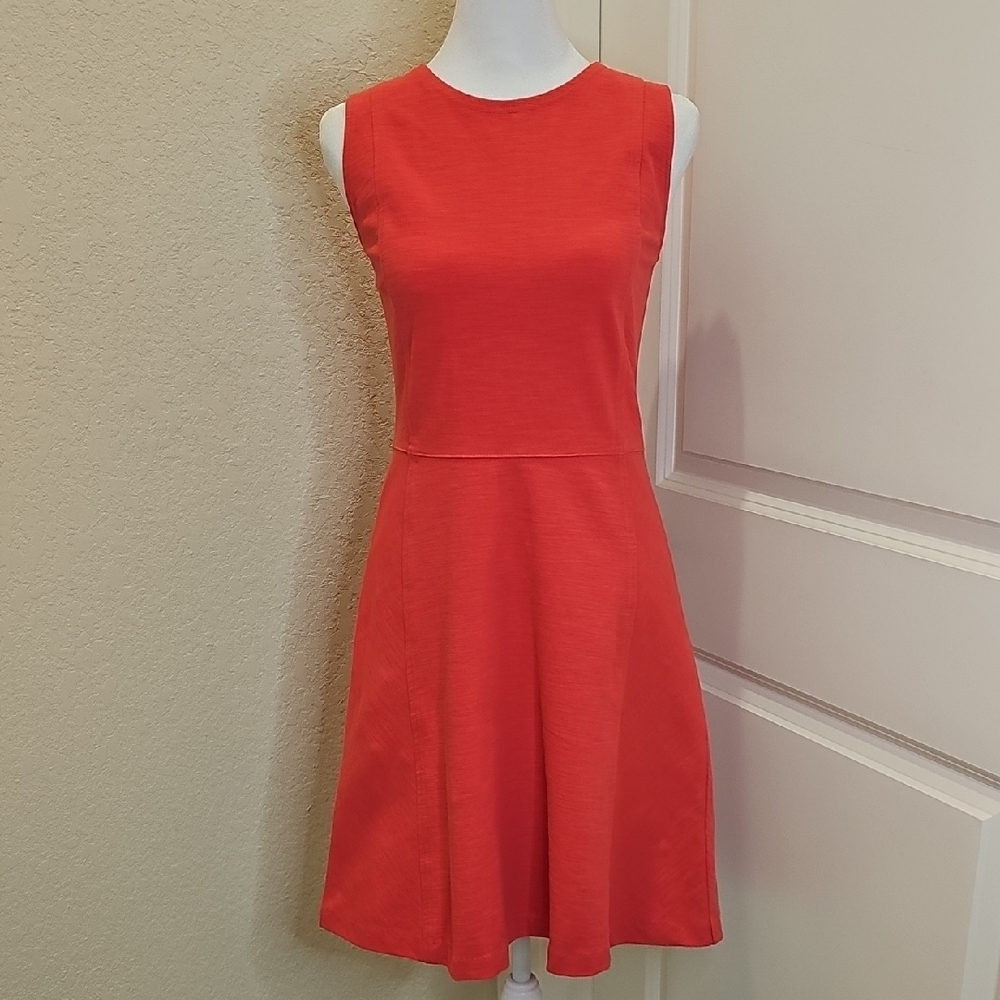 J.Crew Sleeveless A-Line Coral/Pink Dress Sz 8 - Picture 6 of 6